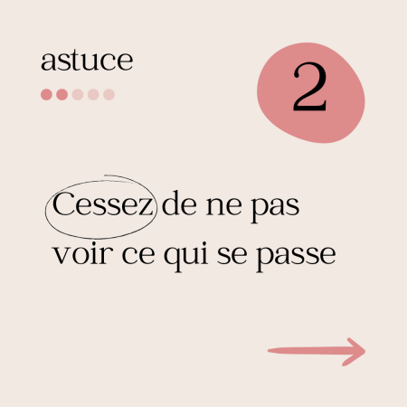 Cessez de ne pas voir ce qui se passe